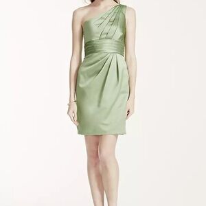 David's Bridal | Dresses | One Shoulder Simple Chiffon Bridesmaid Dress